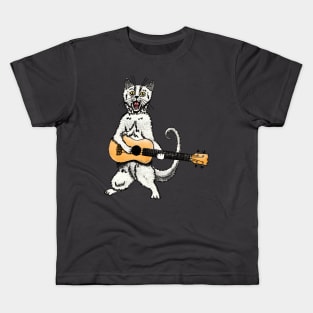 Cat ukulele Kids T-Shirt